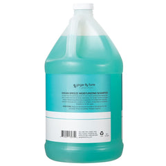 Close up of lather from Ginger Lily Farms Ocean Breeze moisturizing shampoo