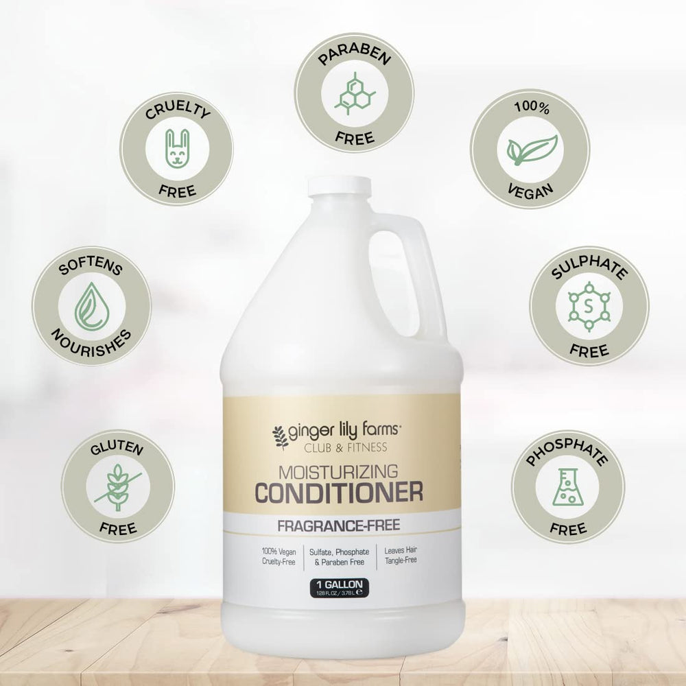Ginger Lily Farms vegan cruelty-free label on conditioner
