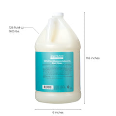Ginger Lily Farms Argan Oil Body Wash pour demonstrates easy dispenser use and generous lather