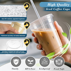 Ginkgo 100-pack straws provide easy sipping with beverages.