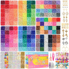 Gionlion clay beads bracelet kit color palette for vibrant jewelry projects