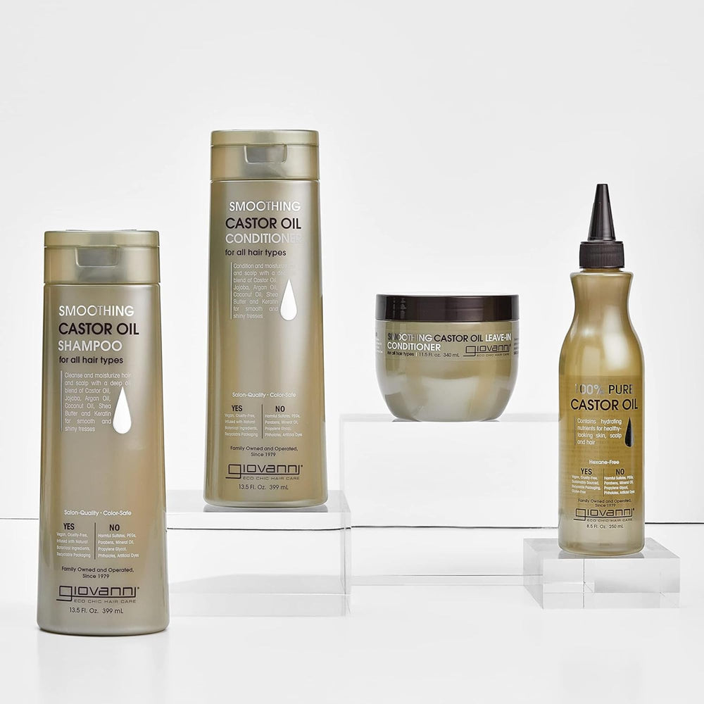 GIOVANNI Smoothing Castor Oil Shampoo smooth hair texture after wash
