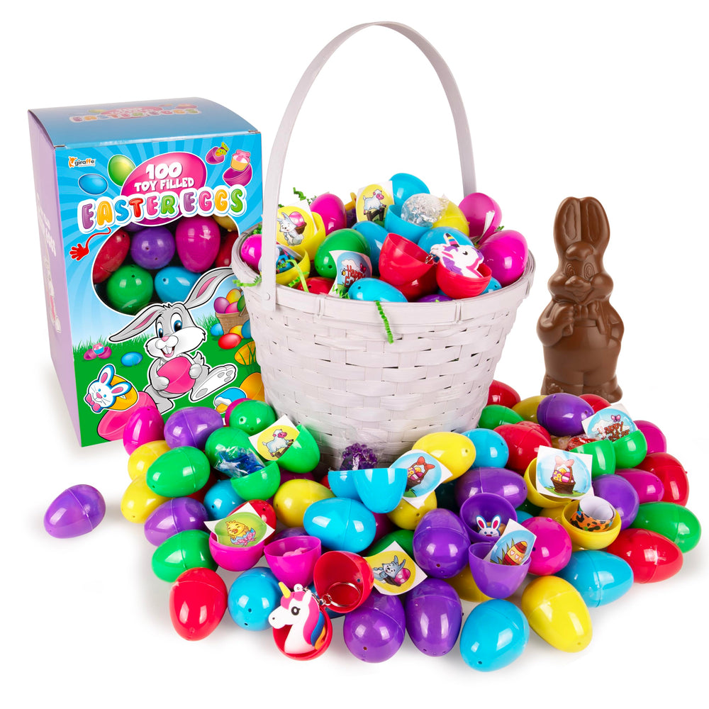 Giraffe eggs are durable plastic and easy to clean and store