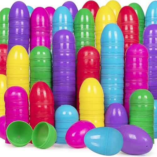 Giraffe Manufacturing Easter eggs in bright colors for baskets