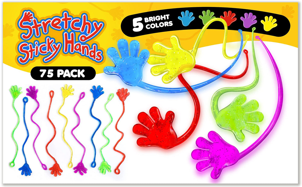 Giraffe Manufacturing sticky hands red perfect goody bags and interactive games.