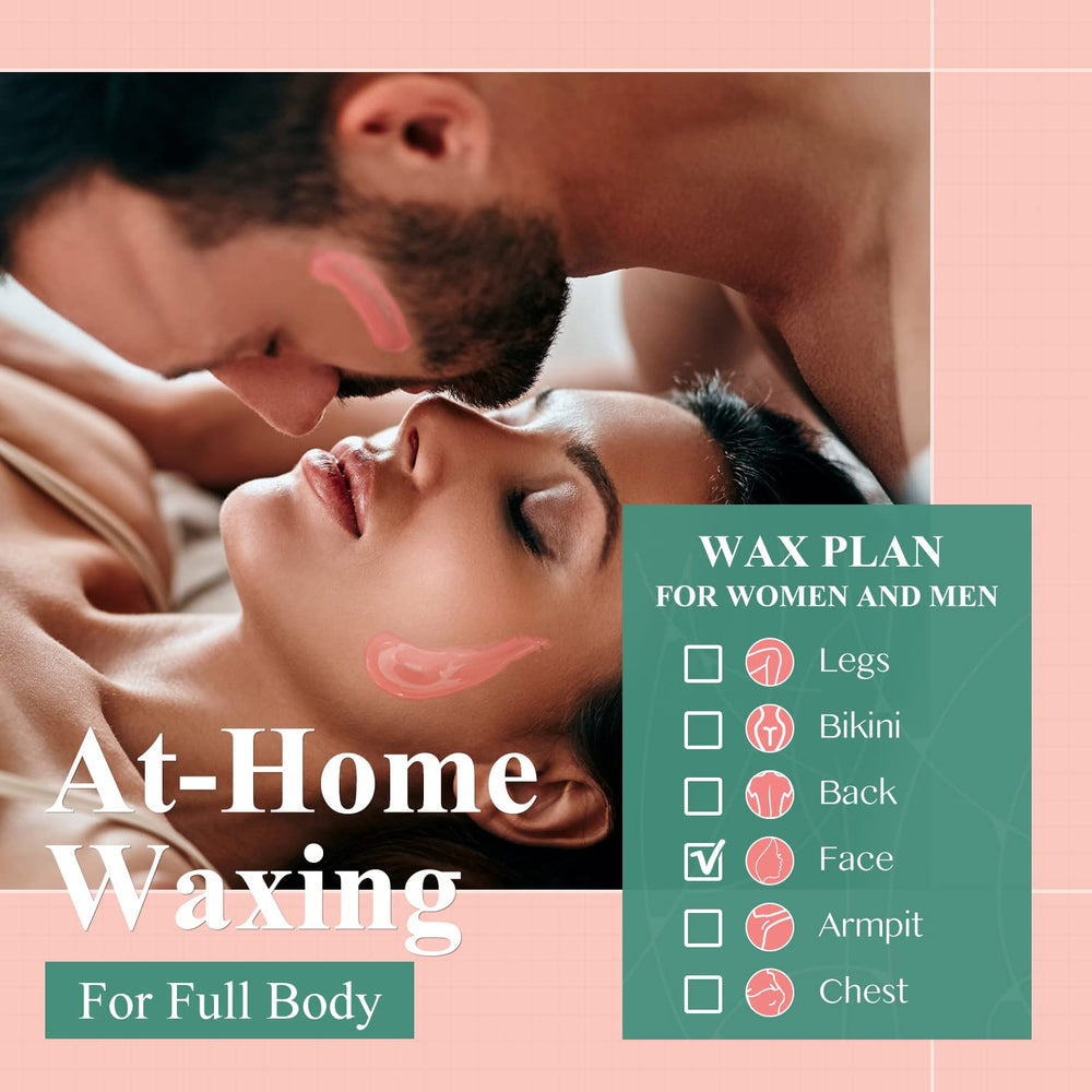 GIRLEARLE facial and brow waxing beads used with rose oil.
