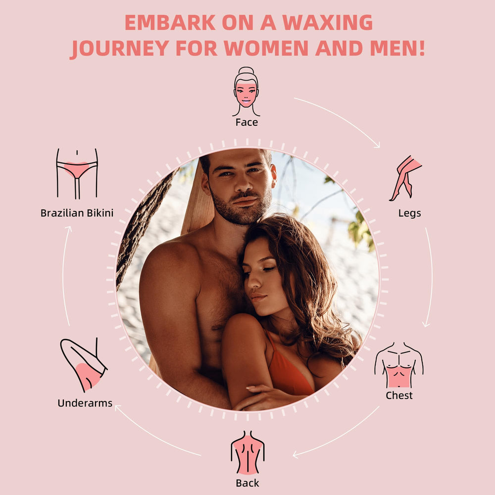 GIRLEARLE sensitive skin wax beads suitable for delicate areas.