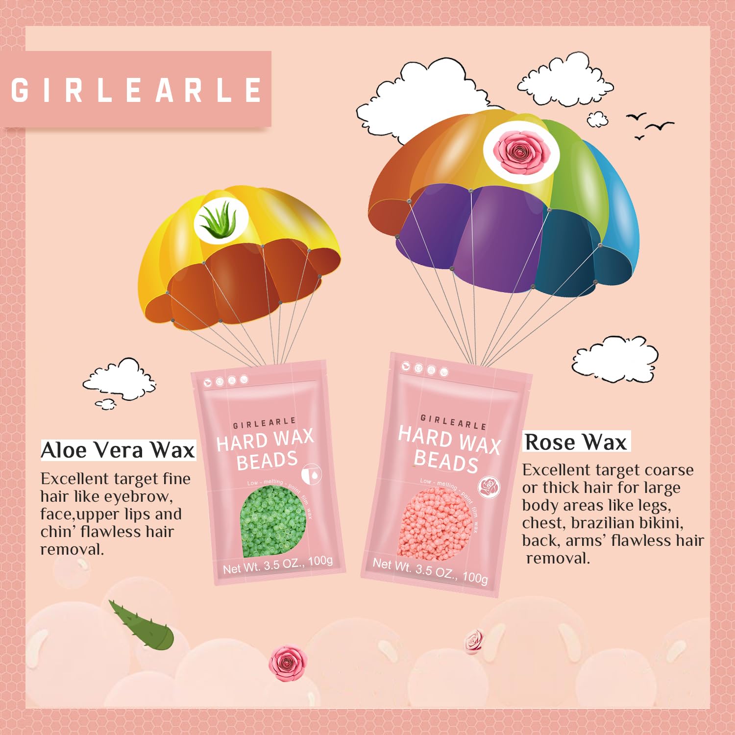 GIRLEARLE silicone wax pot keeps wax hygienic and easy to clean.