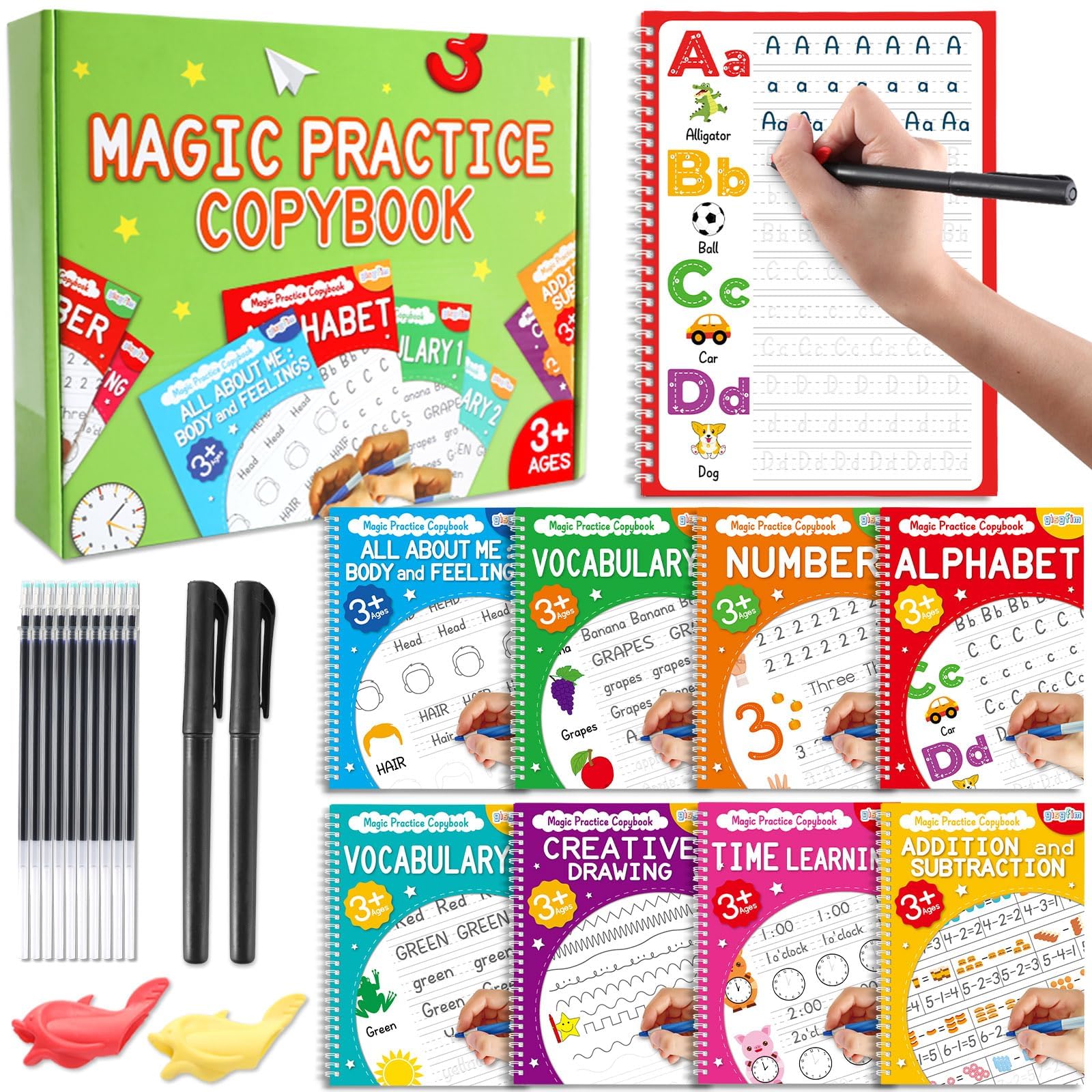 gisgfim magic grooved copybooks cover invites eager handwriting practice for kids