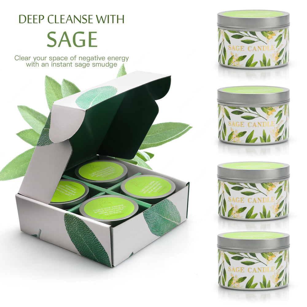 Gisly sage candle during meditation enhances focus and mindfulness.