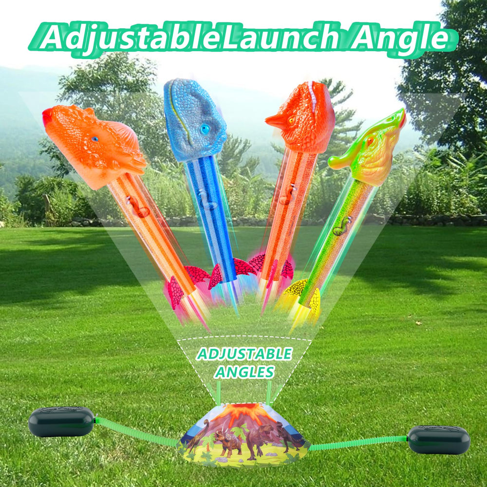 Gizzjoy rocket flies up to 100 feet for thrilling outdoor action.