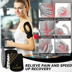 GJUMP latex-free skin-friendly tape for sensitive skin during activity.