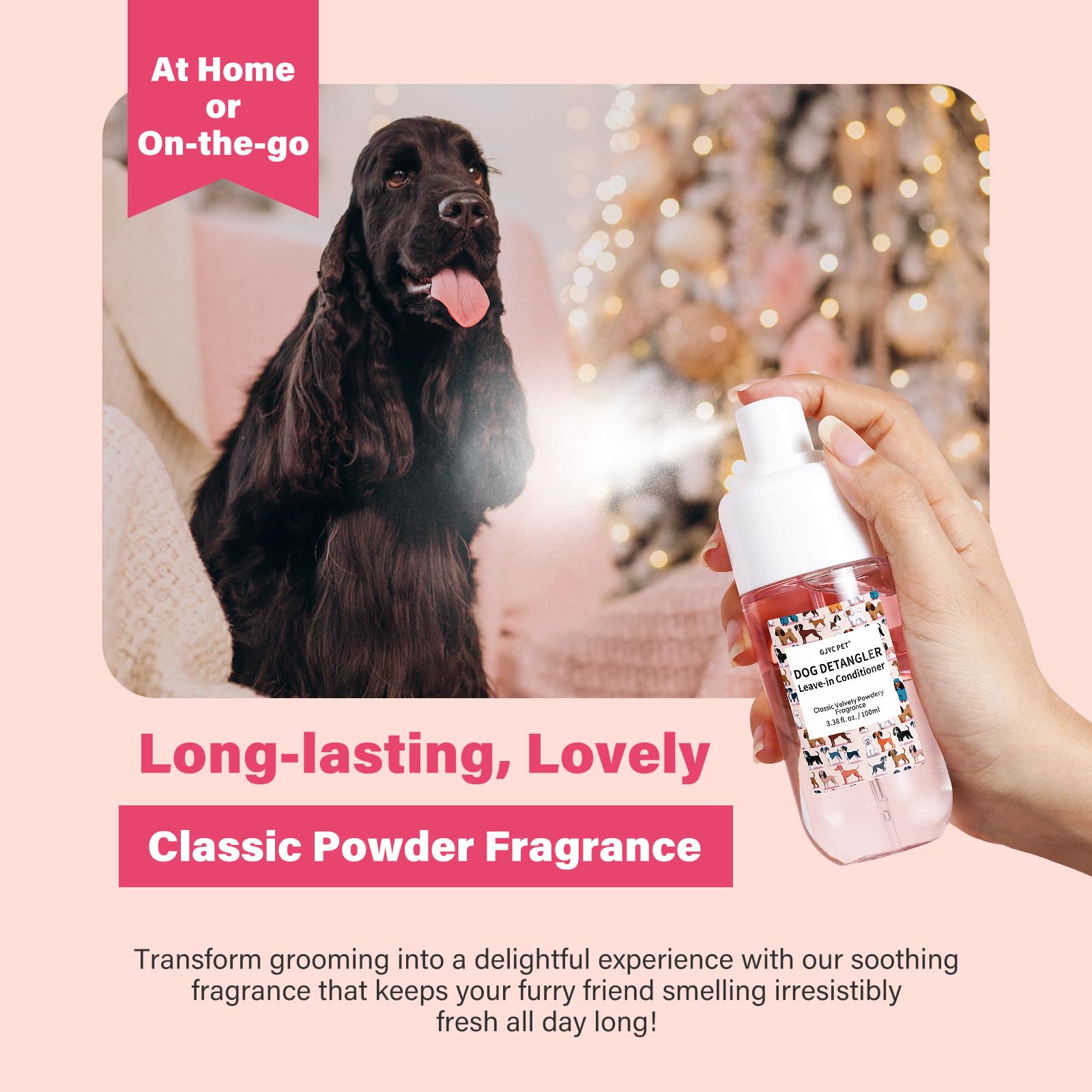 GJYC PET detangler packaging shown for easy purchase
