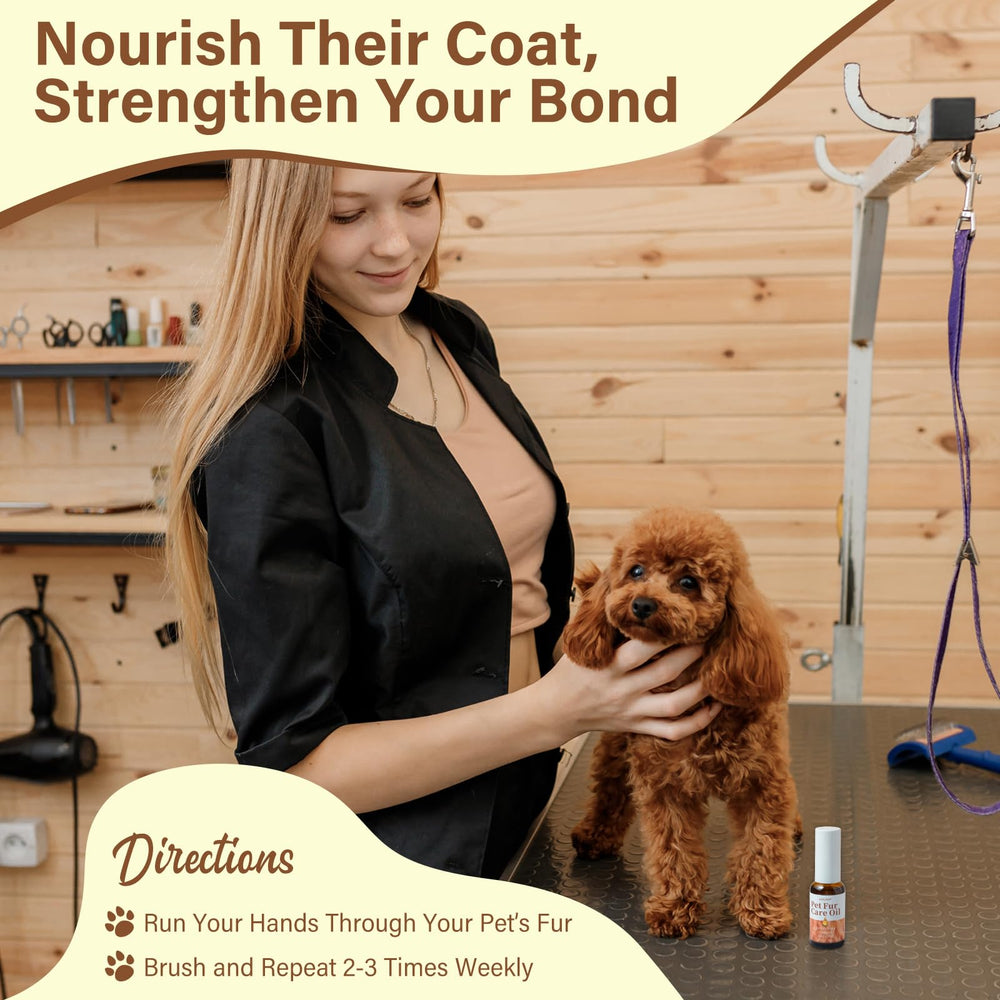 GJYC PET Fur Care Oil provides gentle deodorizing fragrance for freshness.