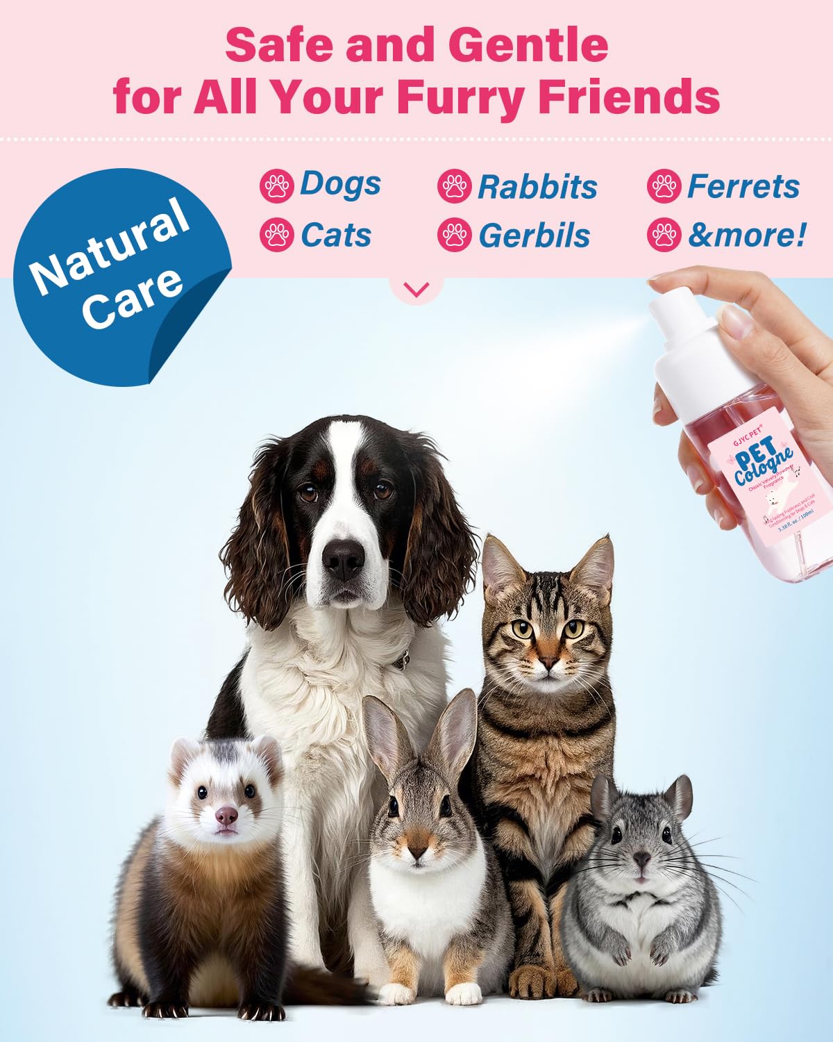 GJYC PET non-sticky formula for comfortable cuddles