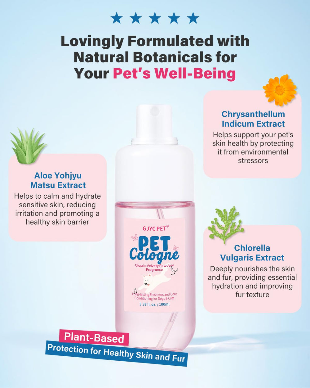 GJYC PET travel-friendly bottle size for on-the-go freshness