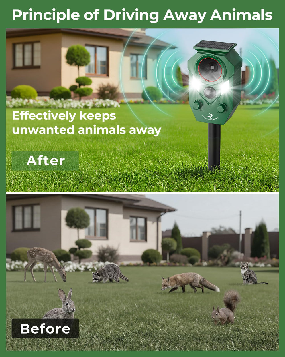 G-Jyuncyou Ground stake installation for yard protection