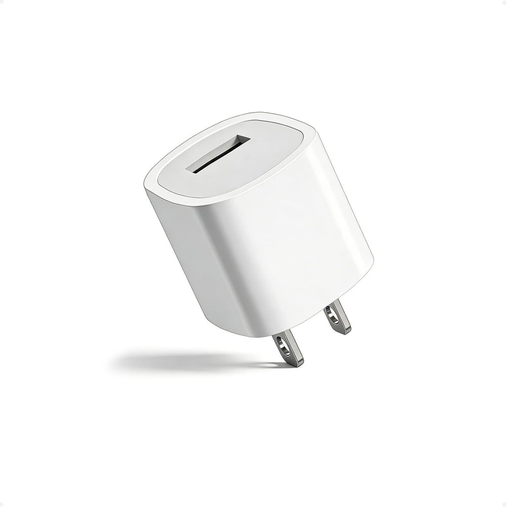 GKW 5W USB-A charger block offers a compact charging solution for daily devices.