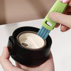 GL-Auking bottle brush with silicone long handle for safe scrubbing of Owala bottles.