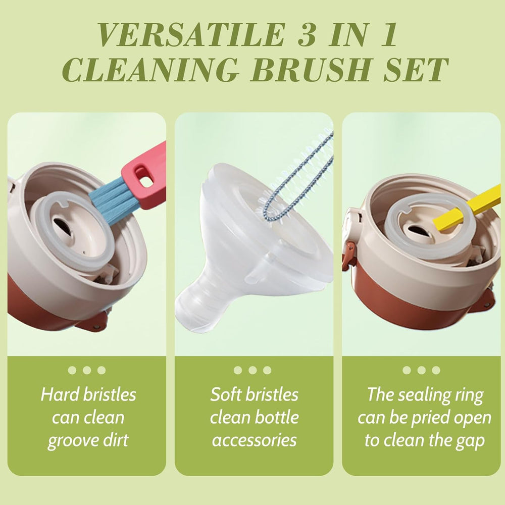 GL-Auking 3-in-1 cup lid cleaning brush for fast, thorough lid cleaning.