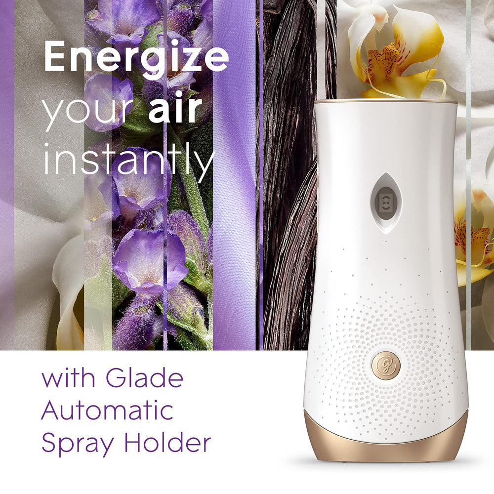 Glade air freshener battery-operated feature for continuous room refresh