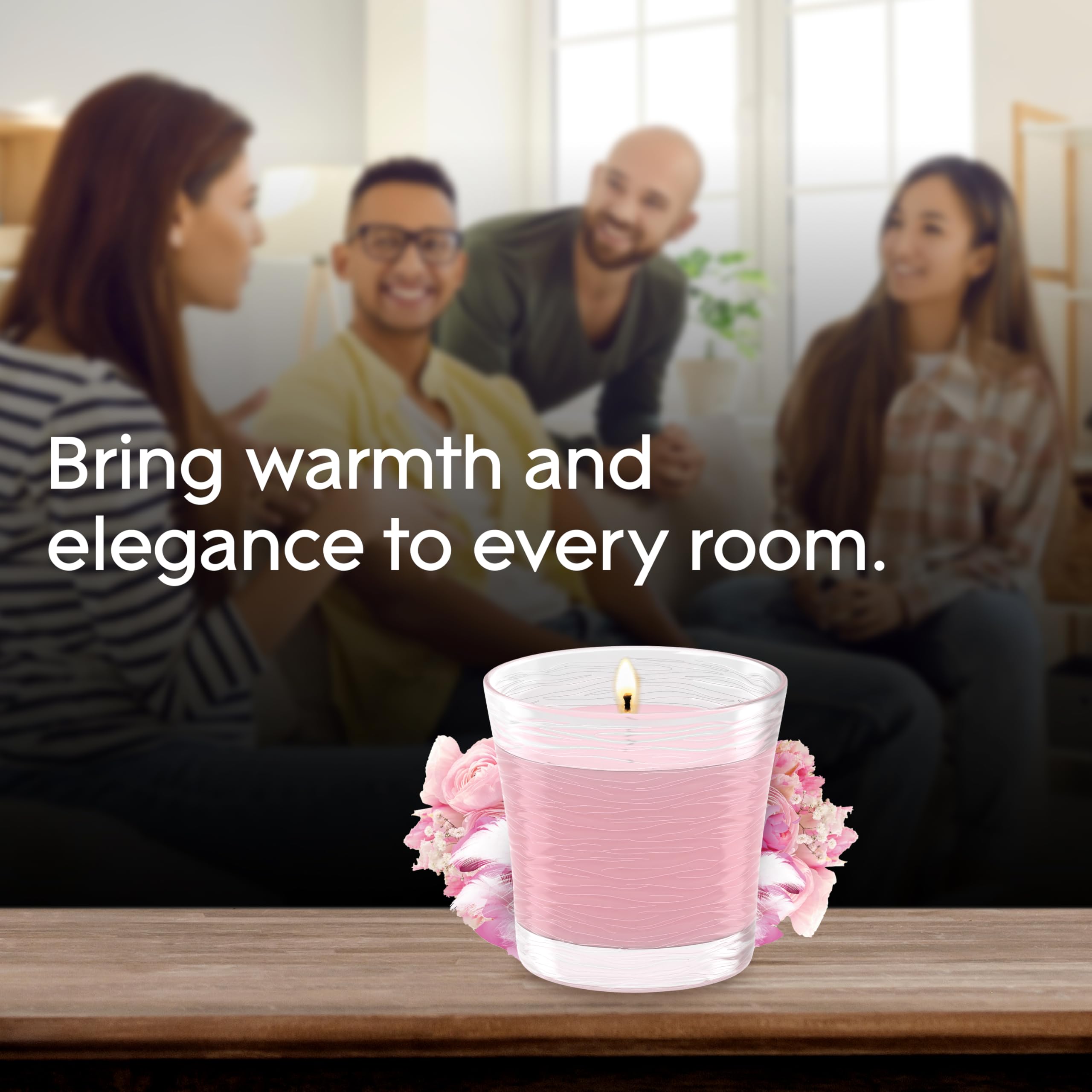 Glade Angel Whispers jar candle packaged for gifting or self-care rituals