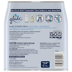 Glade Clean Linen notes with crisp air and lily of the valley