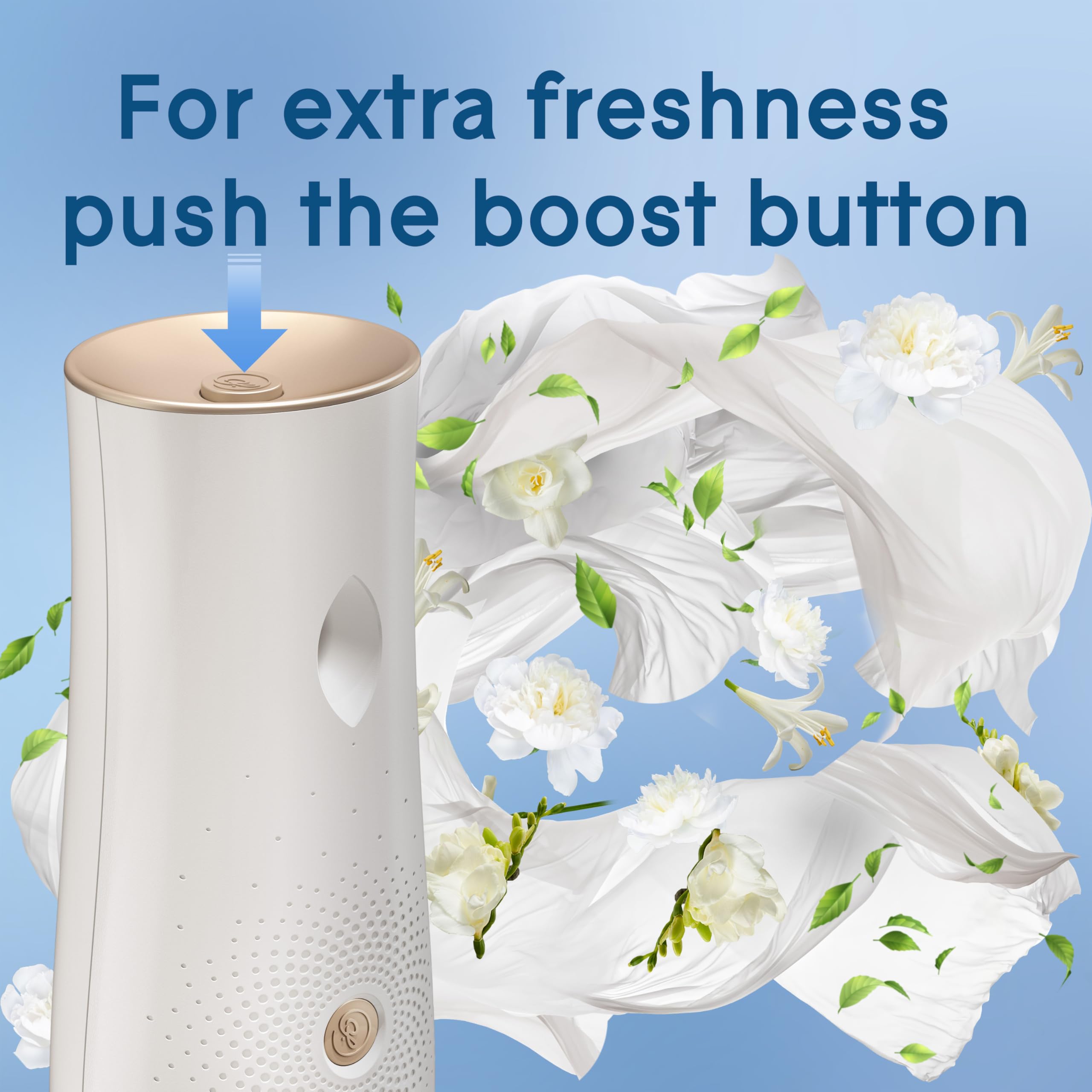 Glade 9 minute timed diffusion to refresh the room.