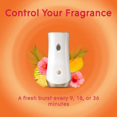 Glade Hawaiian Breeze fragrance notes include pineapple and peach nectar.