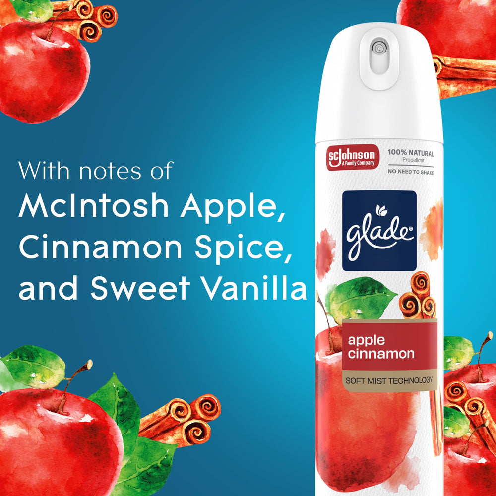 Glade usage in kitchen, bathroom, and living room for versatile refresh.
