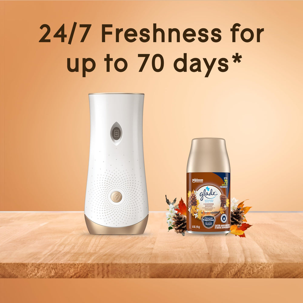 Glade living room setup delivering fresh aroma.