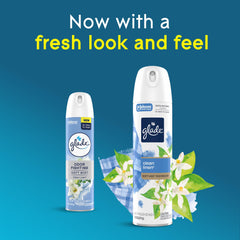 Glade odor-fighting can symbolizes lasting room freshness