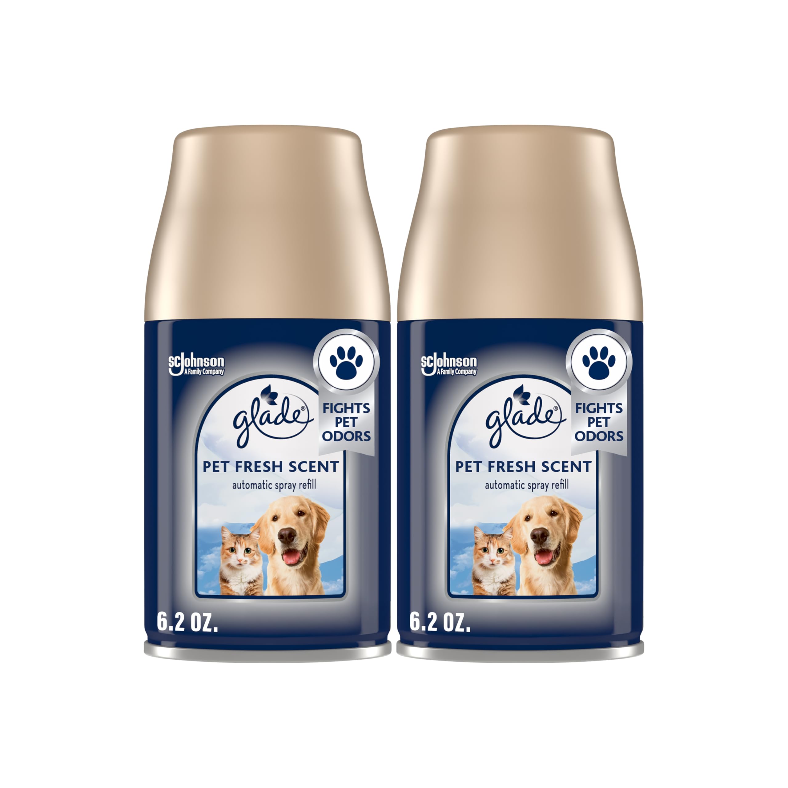 Glade Pet Fresh Automatic Spray refill front view showing packaging for home odor control.