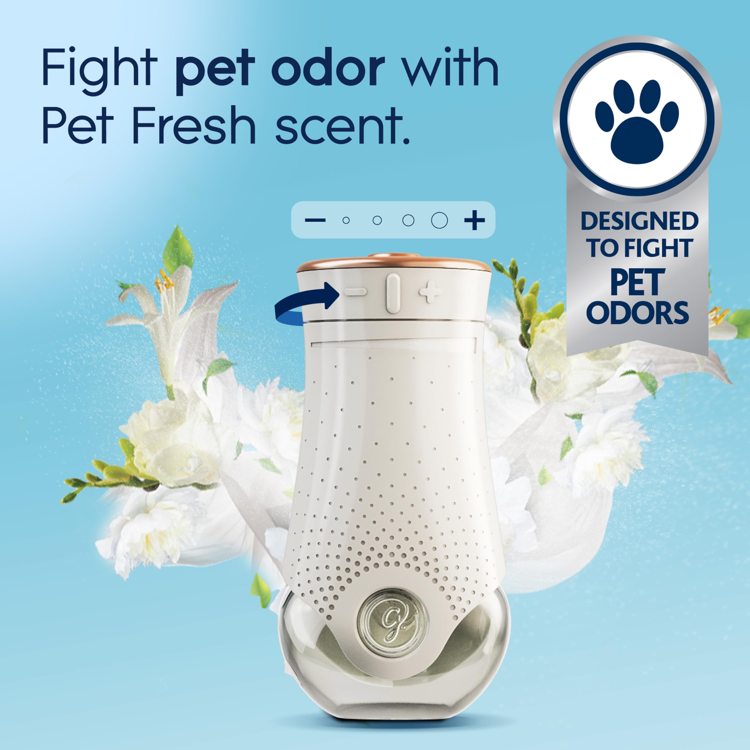 Glade Pet Fresh PlugIns refill bottle ready for long-lasting fragrance