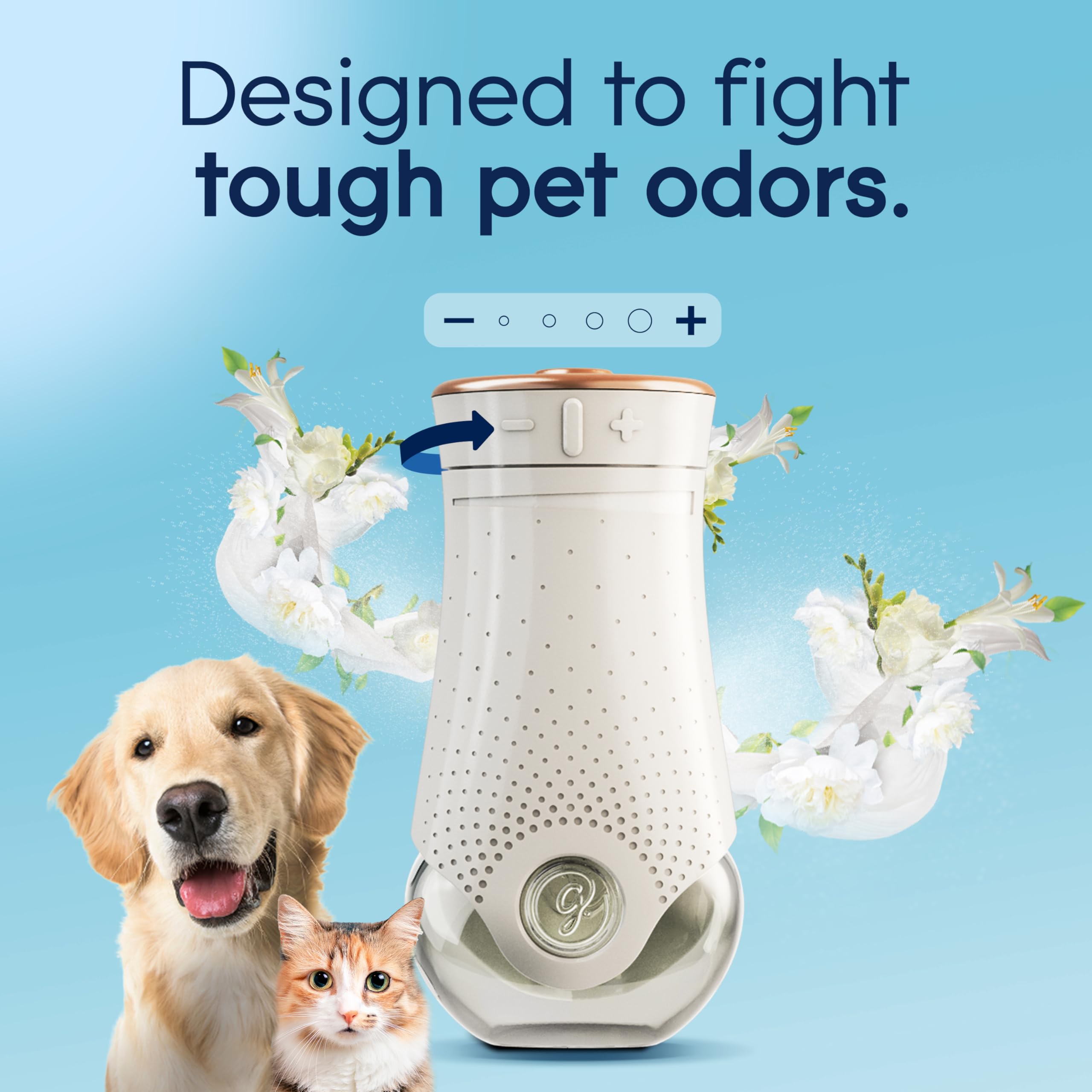 Glade Pet Fresh PlugIns warmer plugged in to distribute scent