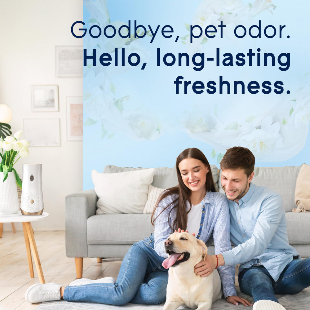 Glade Pet Fresh 18-minute timer for balanced scent.