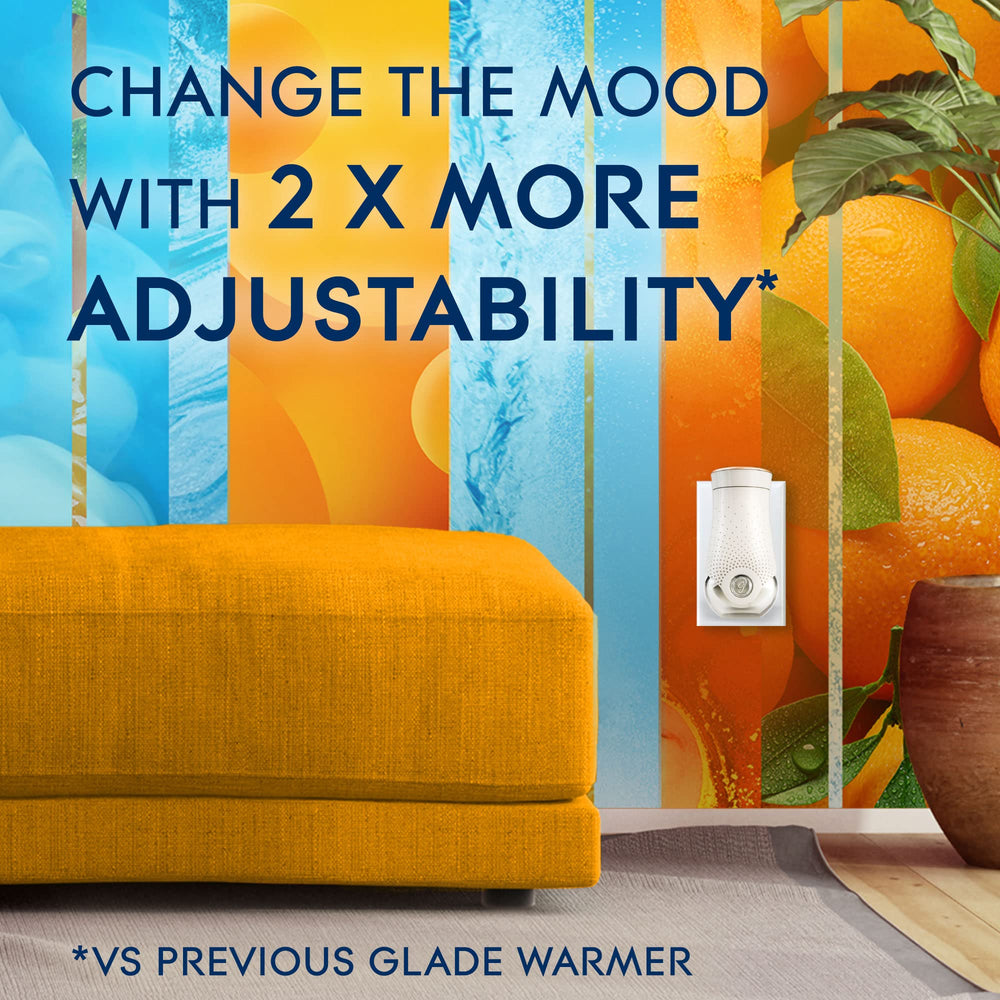 Glade PlugIns kit on countertop showcasing two warmers setup