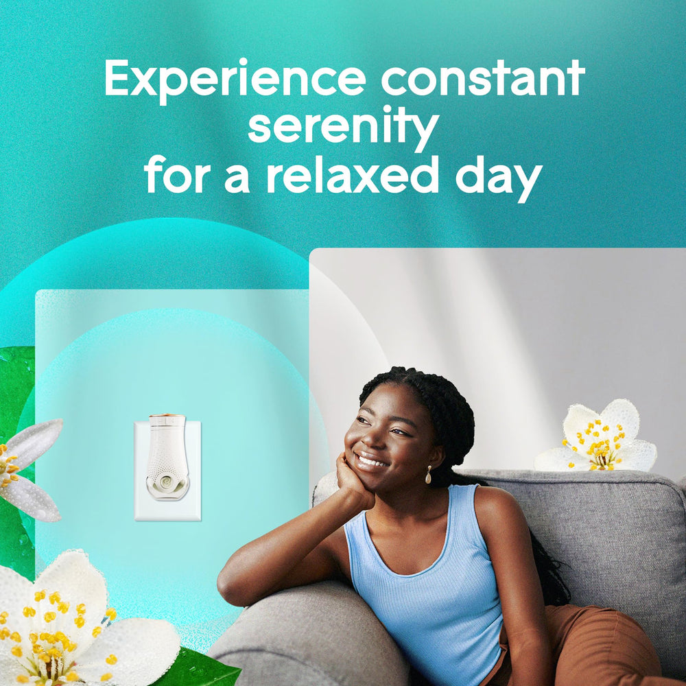 Glade PlugIns Dewdrop Petals long-lasting aroma for bedroom