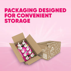 Glade PlugIns Exotic Tropical Blossoms refill bottle shown for easy replacement.