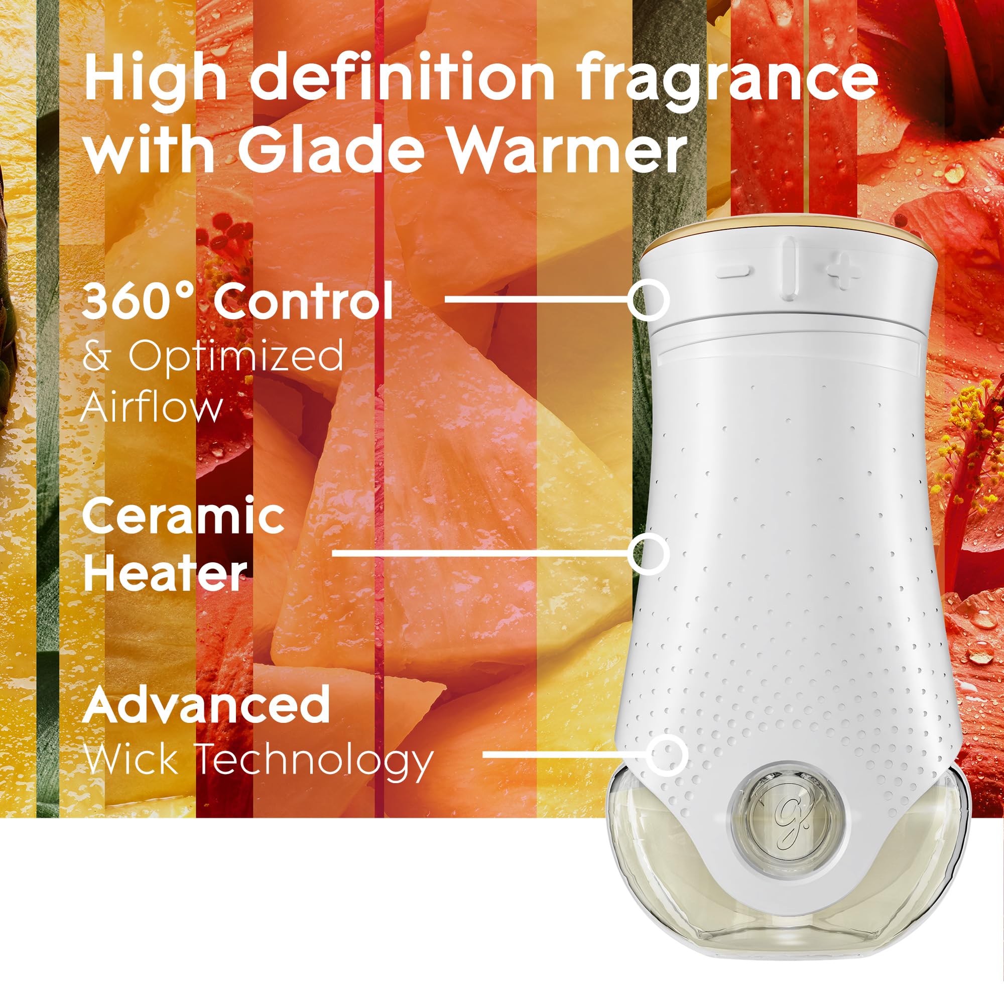 Glade PlugIns Hawaiian Breeze diffuser shown in a close-up view.