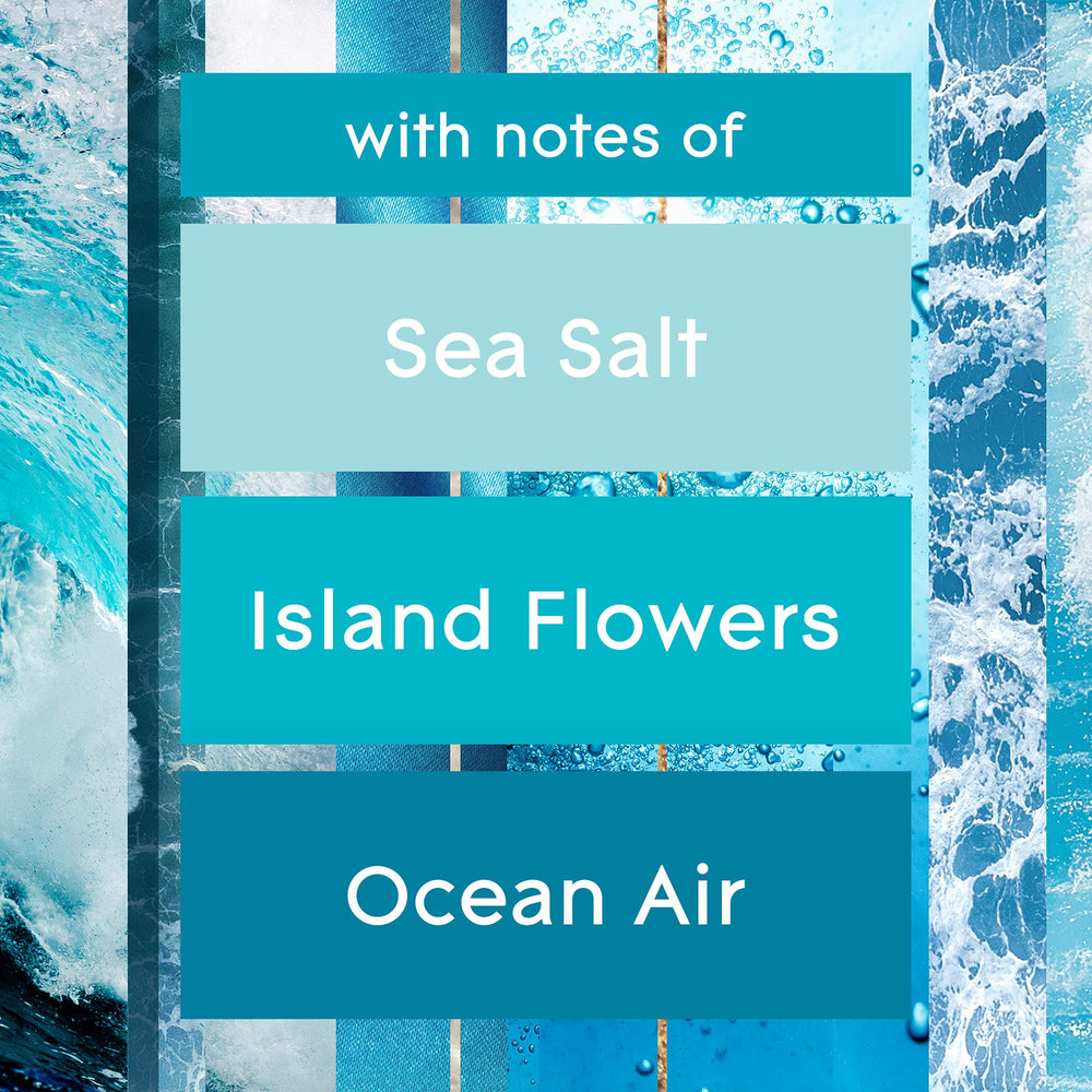 Glade Aqua Waves mandarin note creates a sunny, uplifting atmosphere.