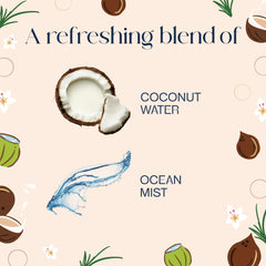 Glade PlugIns Coconut Water & Beach Grass refill cartridge for continuous scent.