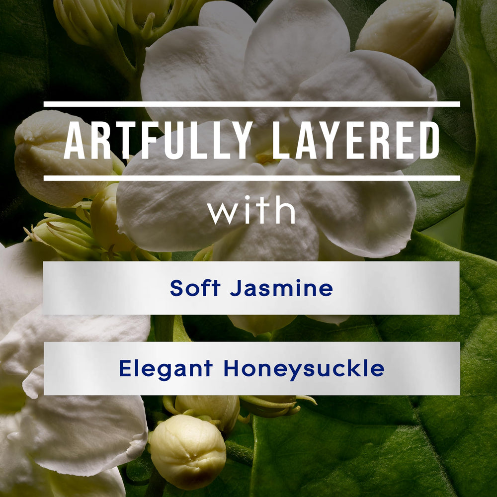 Glade PlugIns Jasmine and Honeysuckle refill inserted into a warmer for continuous scent