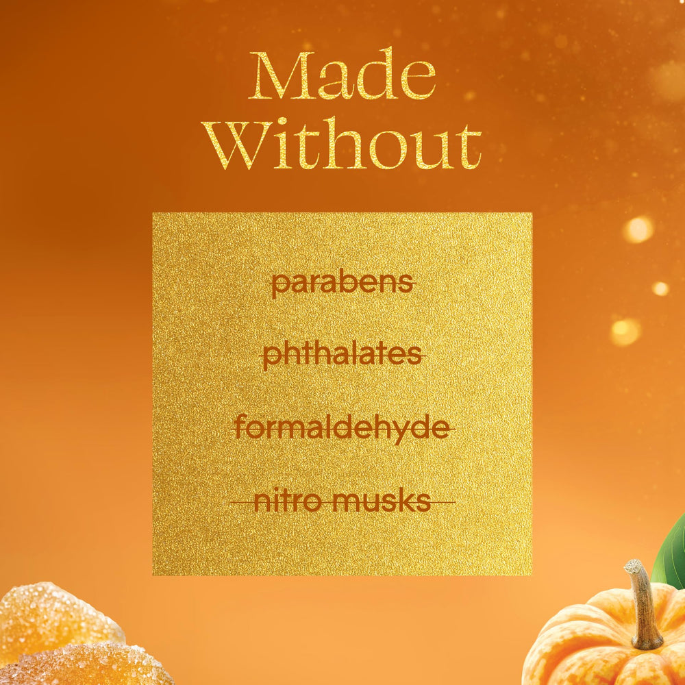 Glade Pumpkin Ginger essential oils infusion for richer scent.