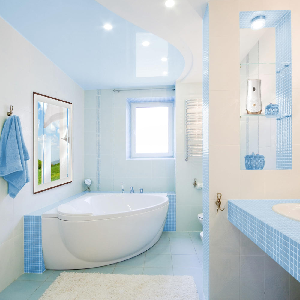 Glade battery operated diffuser offers flexible placement in any room.