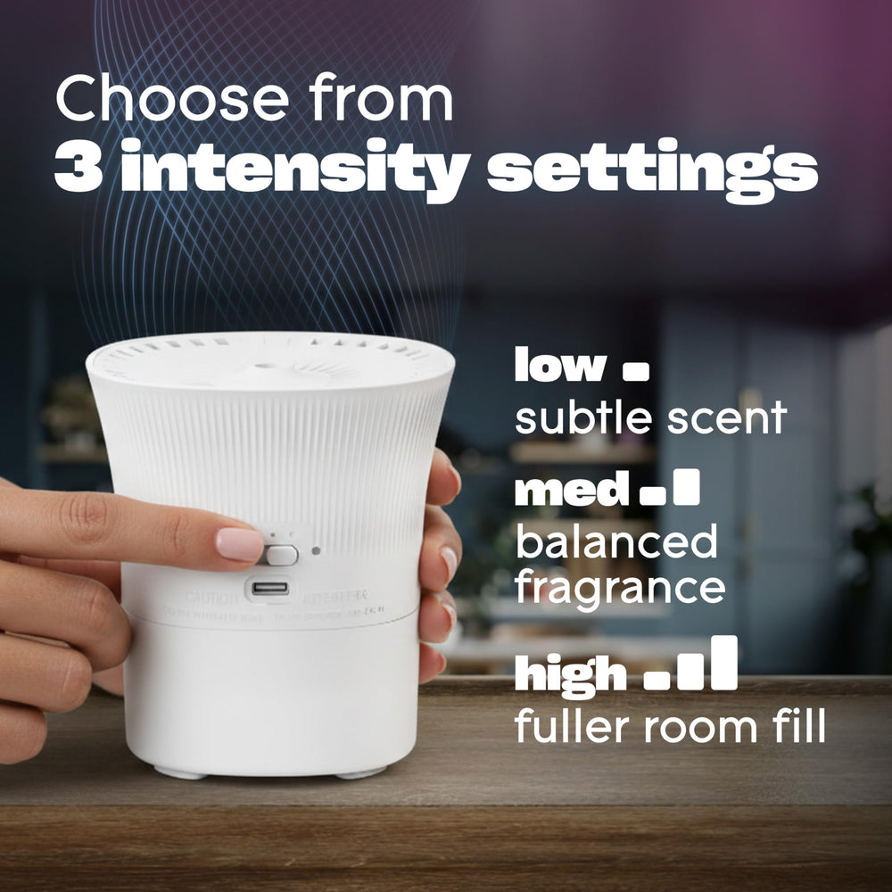 Glade Scent Flow PlugIns boost button highlighted for extra fragrance when needed.