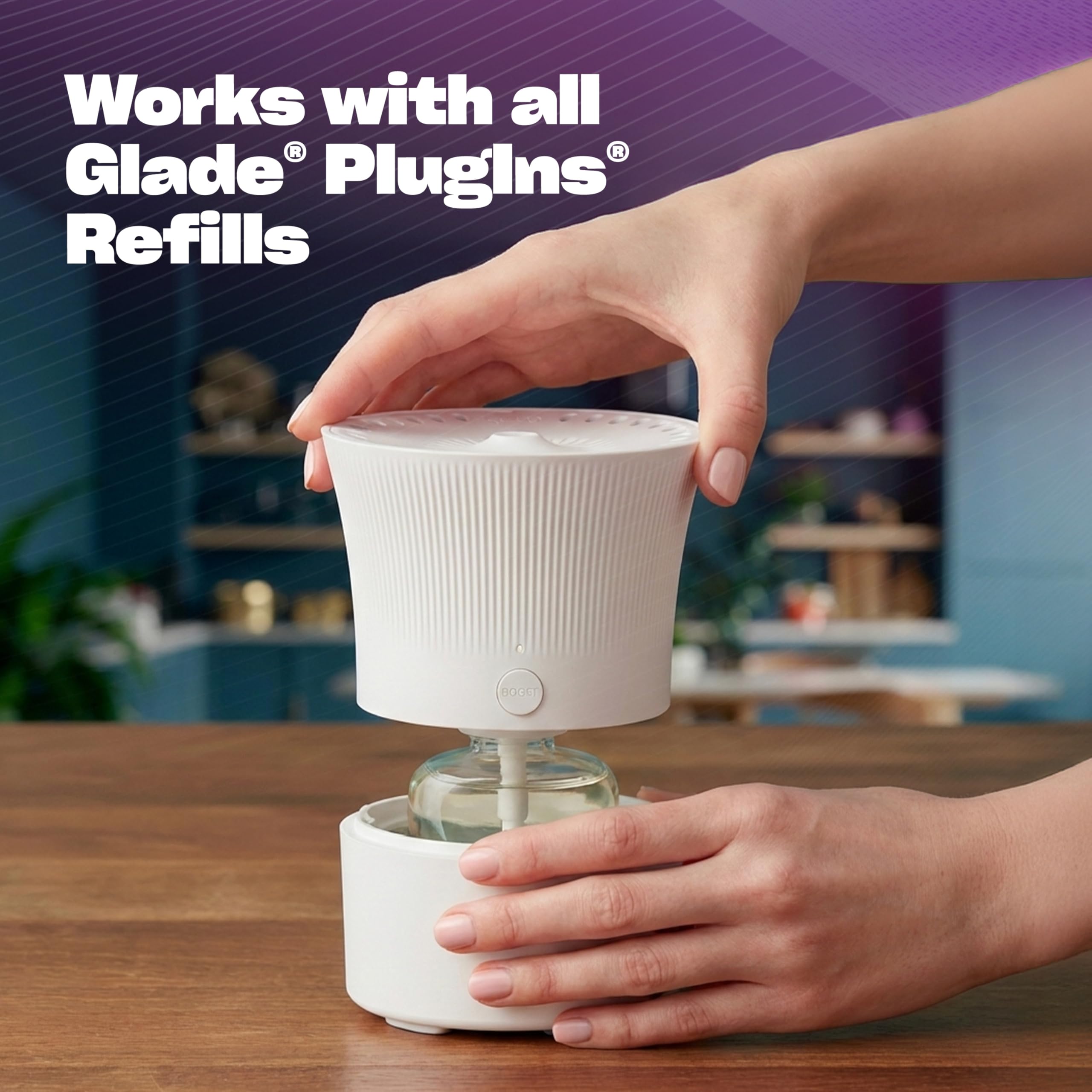 Glade Scent Flow PlugIns intensity dials let you tailor aroma levels.