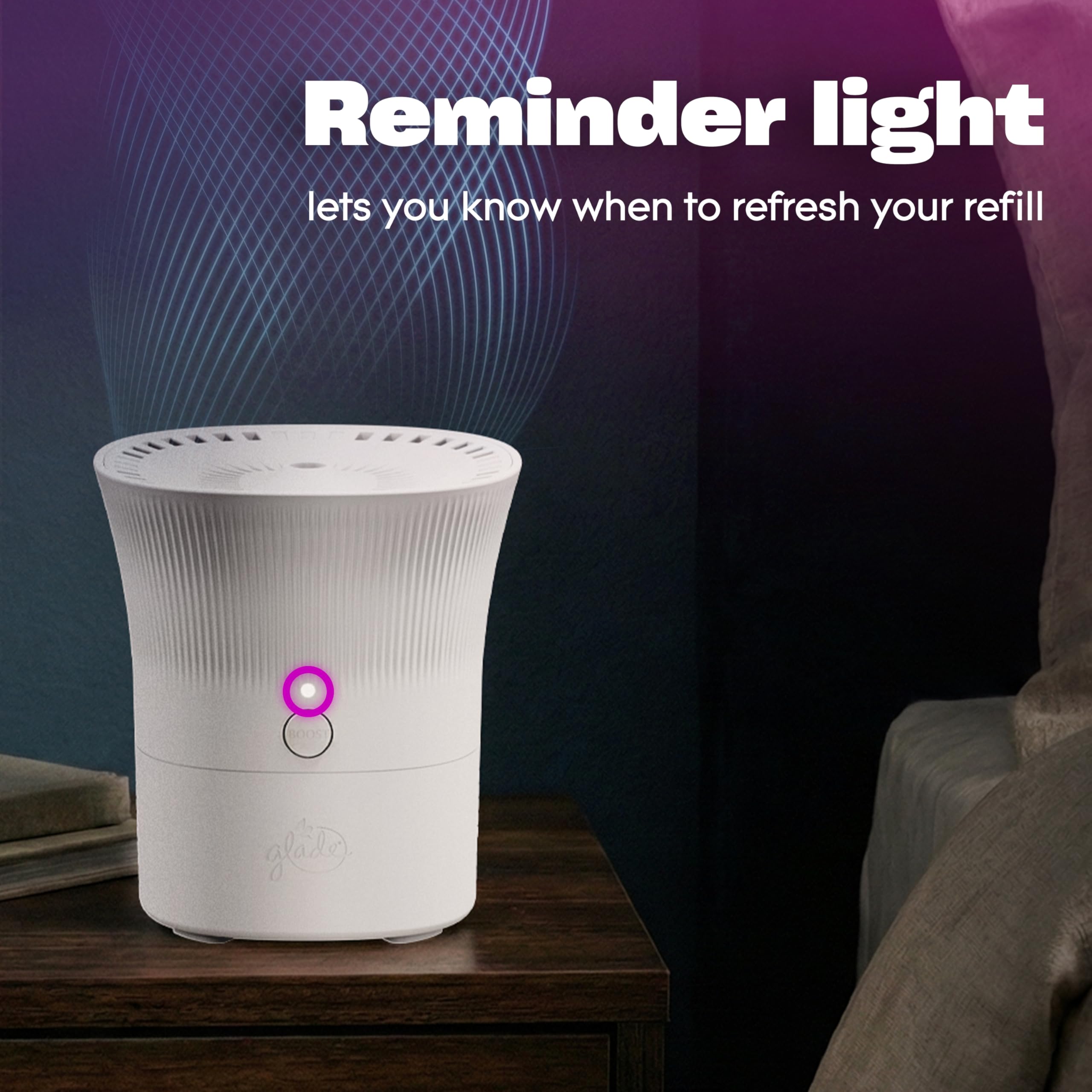 Glade Scent Flow PlugIns designed for larger rooms up to 600 sq ft.