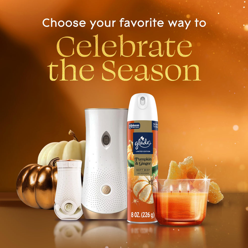 Glade seasonal cozy ambiance imagery demonstrates warm inviting spaces.