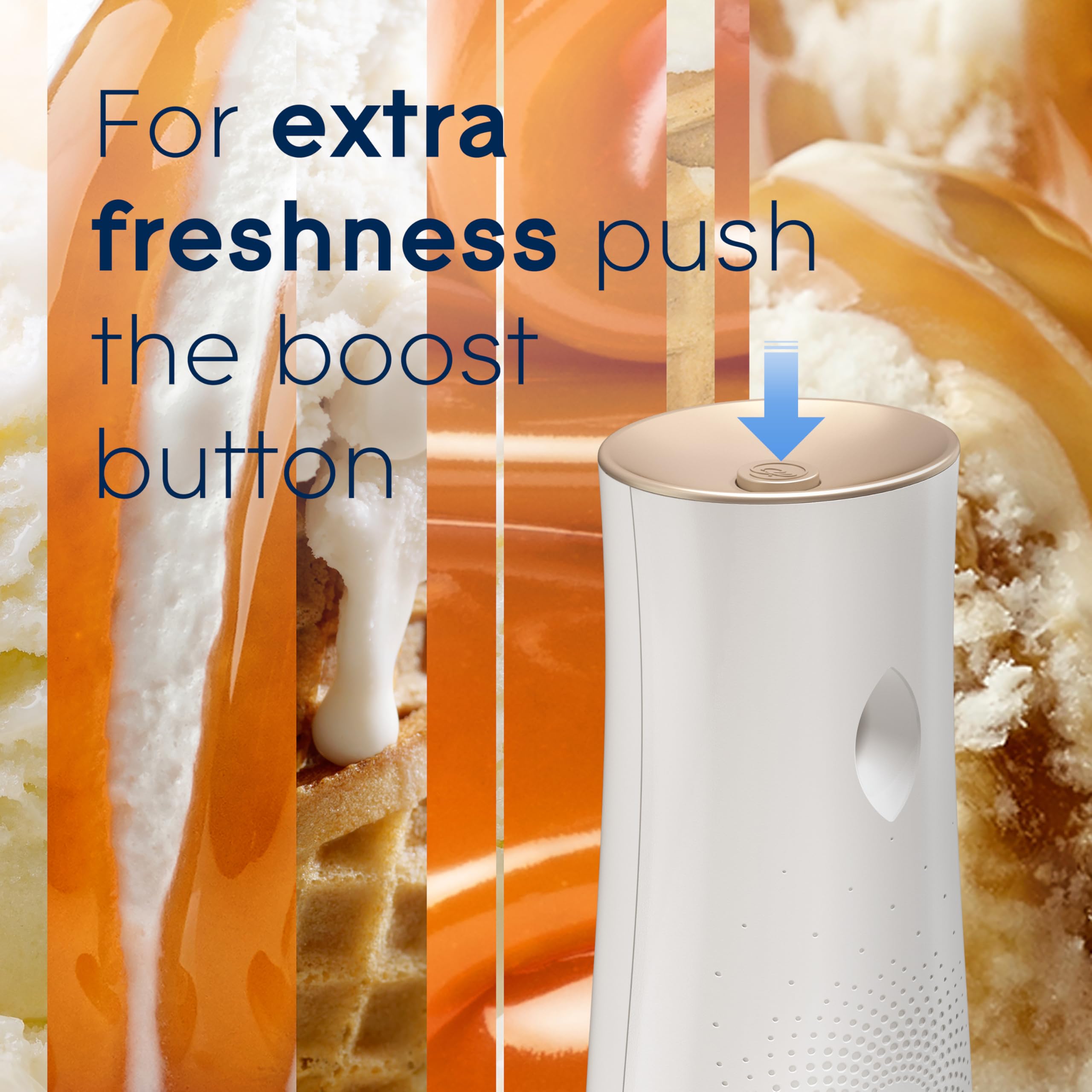 Glade Vanilla Caramel Twist essential oils note emphasizes fragrance depth